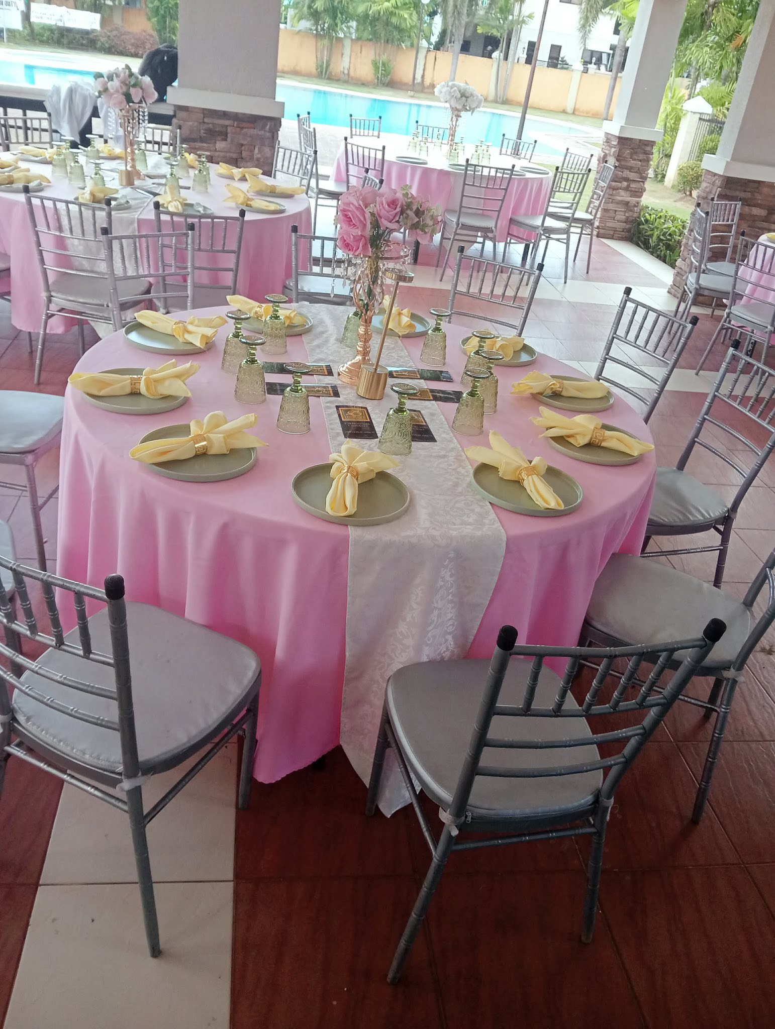 Birthday party setup